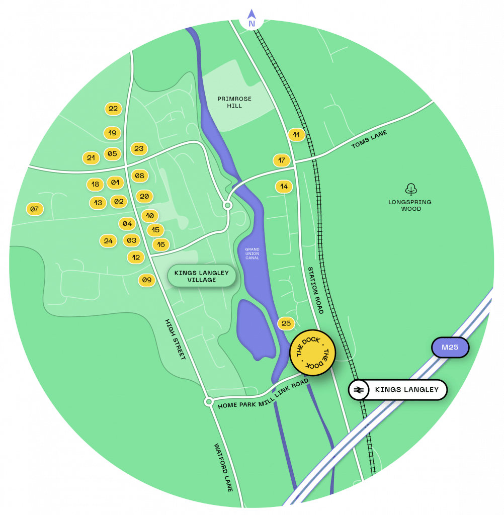 Kings Langley Map